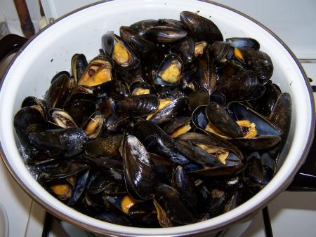 Moules au pineau